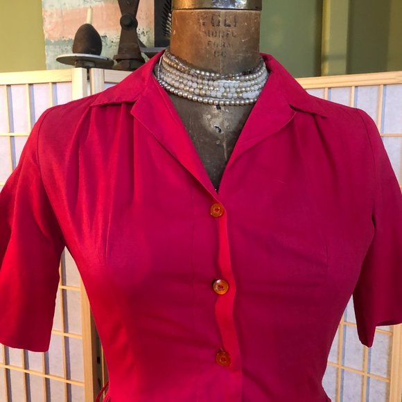 Vintage red dress - Picture 5 of 5